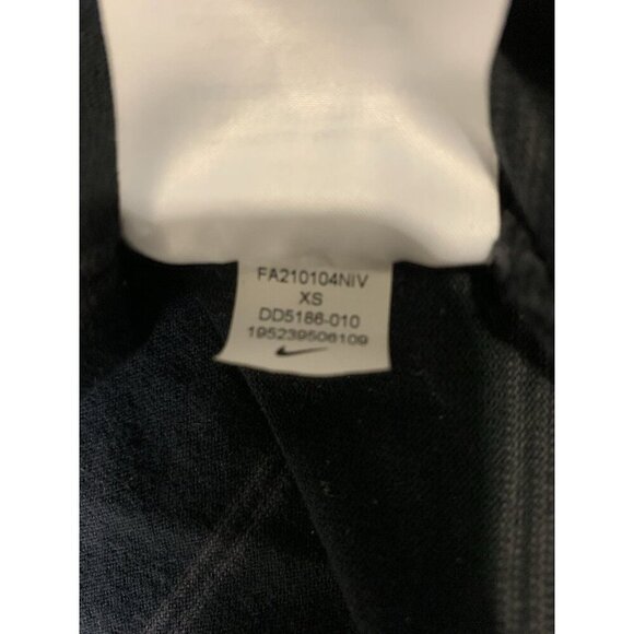 Nike black and grey Striped Cropped Long sleeve Thick Cotton Crew Neck Women XS - Picture 6 of 8